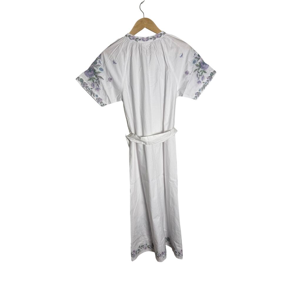 NWT Limited Edition AERIN x Julia Amory embroidered CORDELIA COATUE DRESS Sz. S - Picture 5 of 7